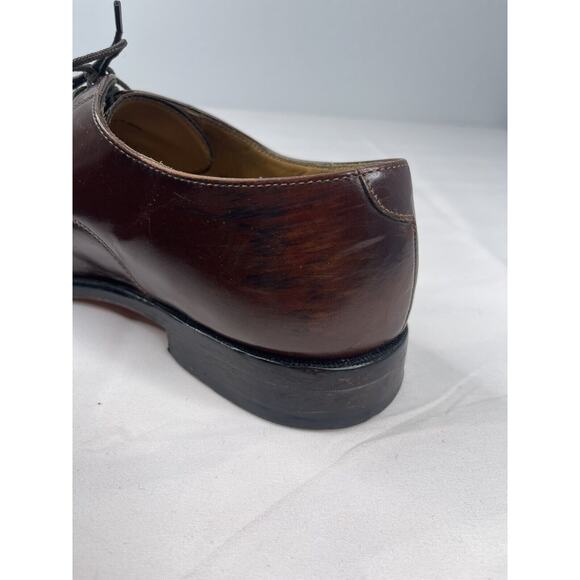Cole Haan Caldwell Burgundy Leather Cap toe Oxfords Shoes Men's Size 9.5 - Picture 12 of 13